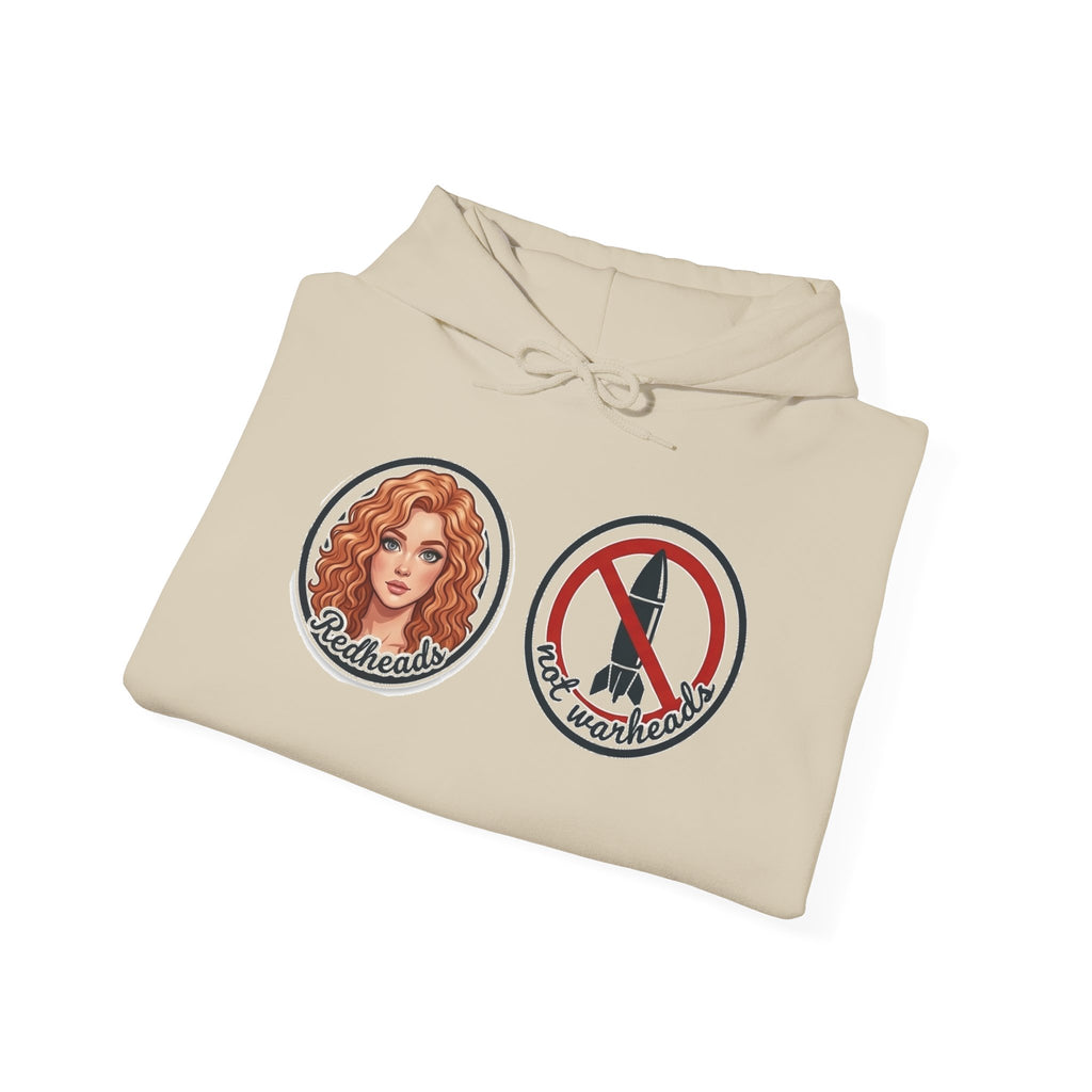 Hoodie — Retro Mermaid & No-Peek Rocket Patch Graphic Hoodie