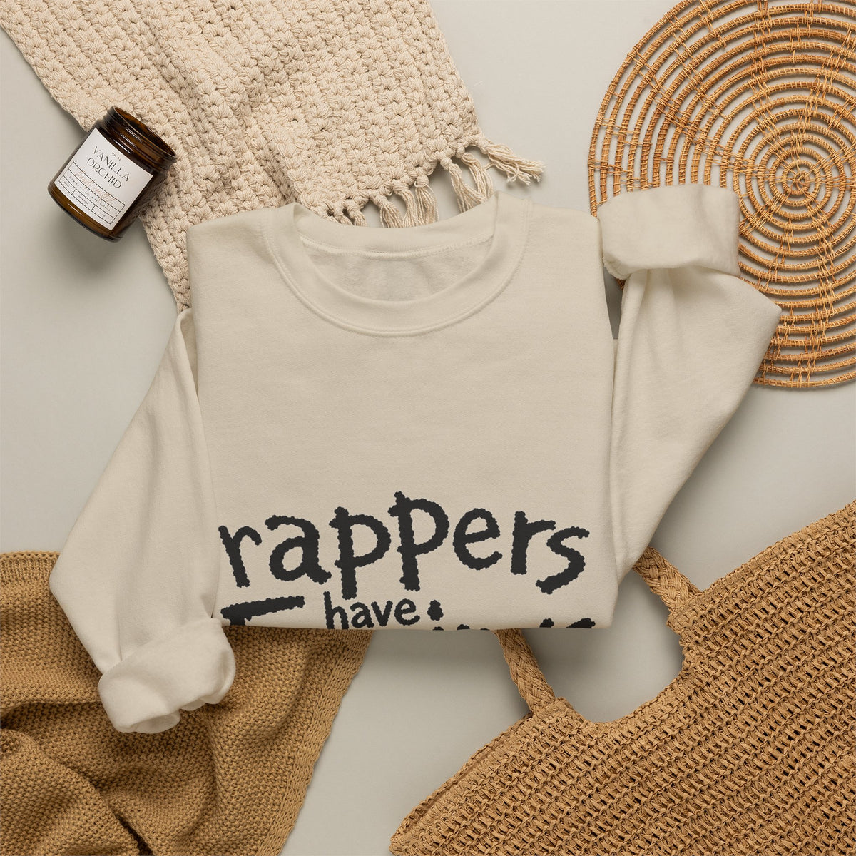 Rappers Have Feelings Crewneck Sweatshirt