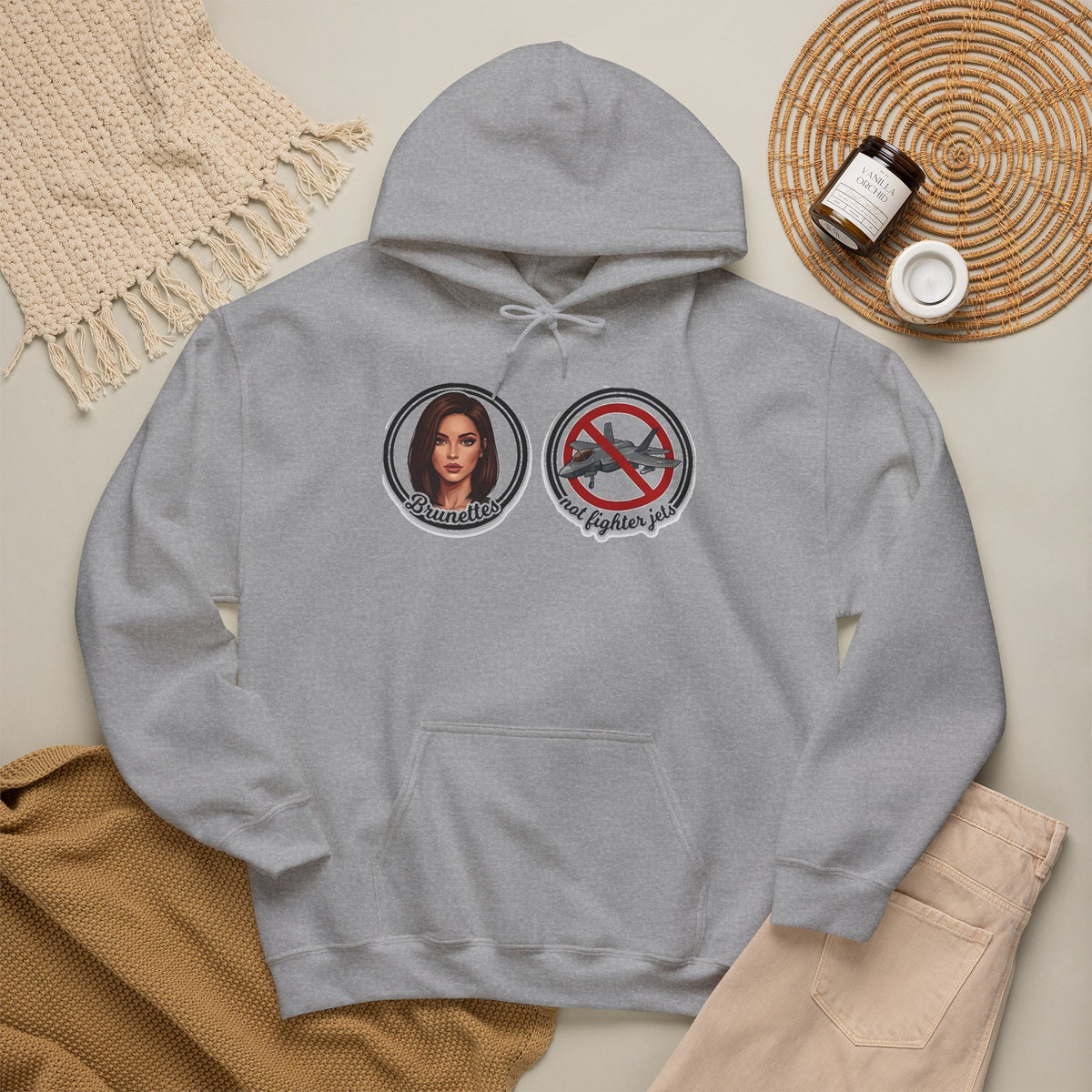 BRUNETTES NOT FIGHTER JETS Hoodie Sweatshirt
