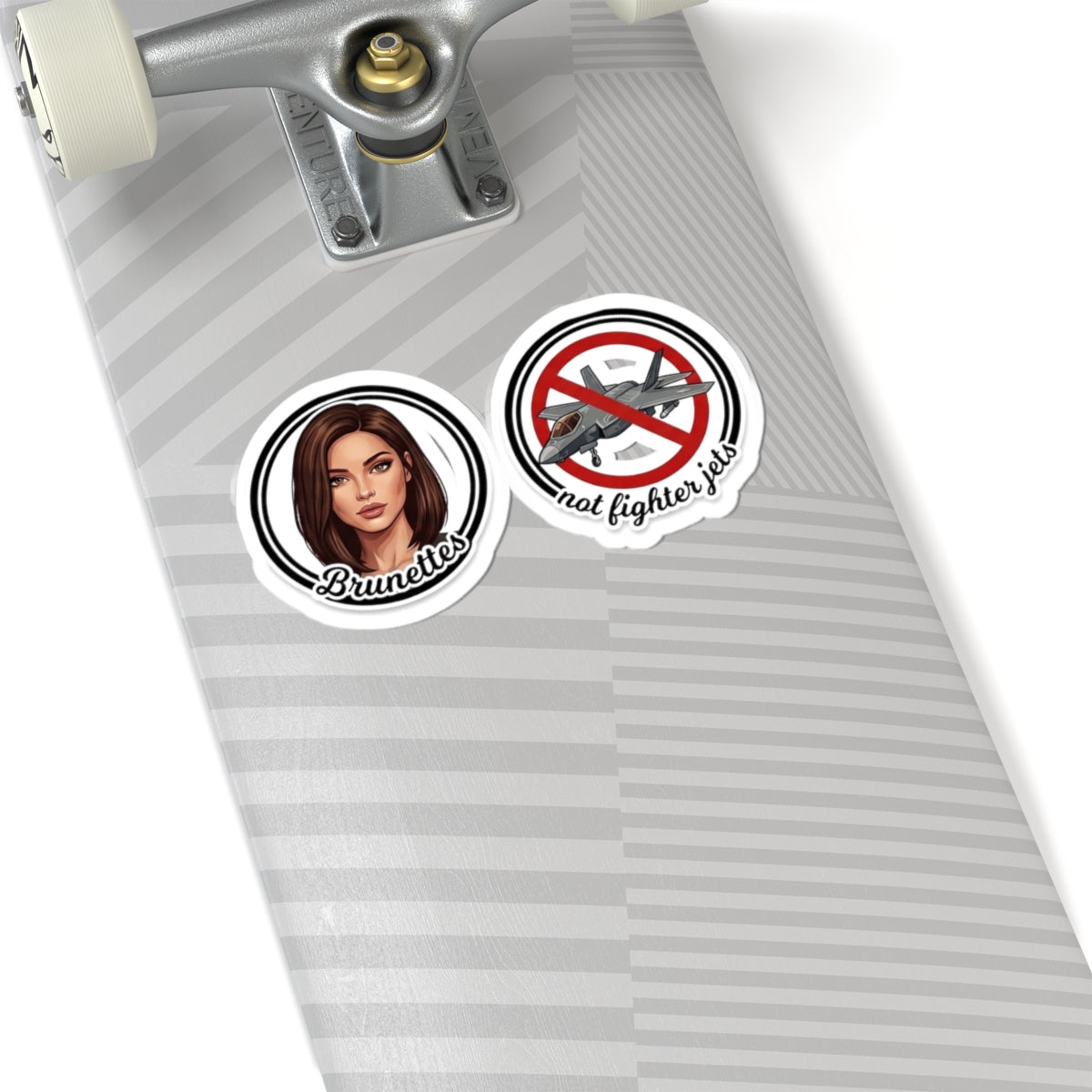 Brunettes Not Fighter Jets Sticker Set