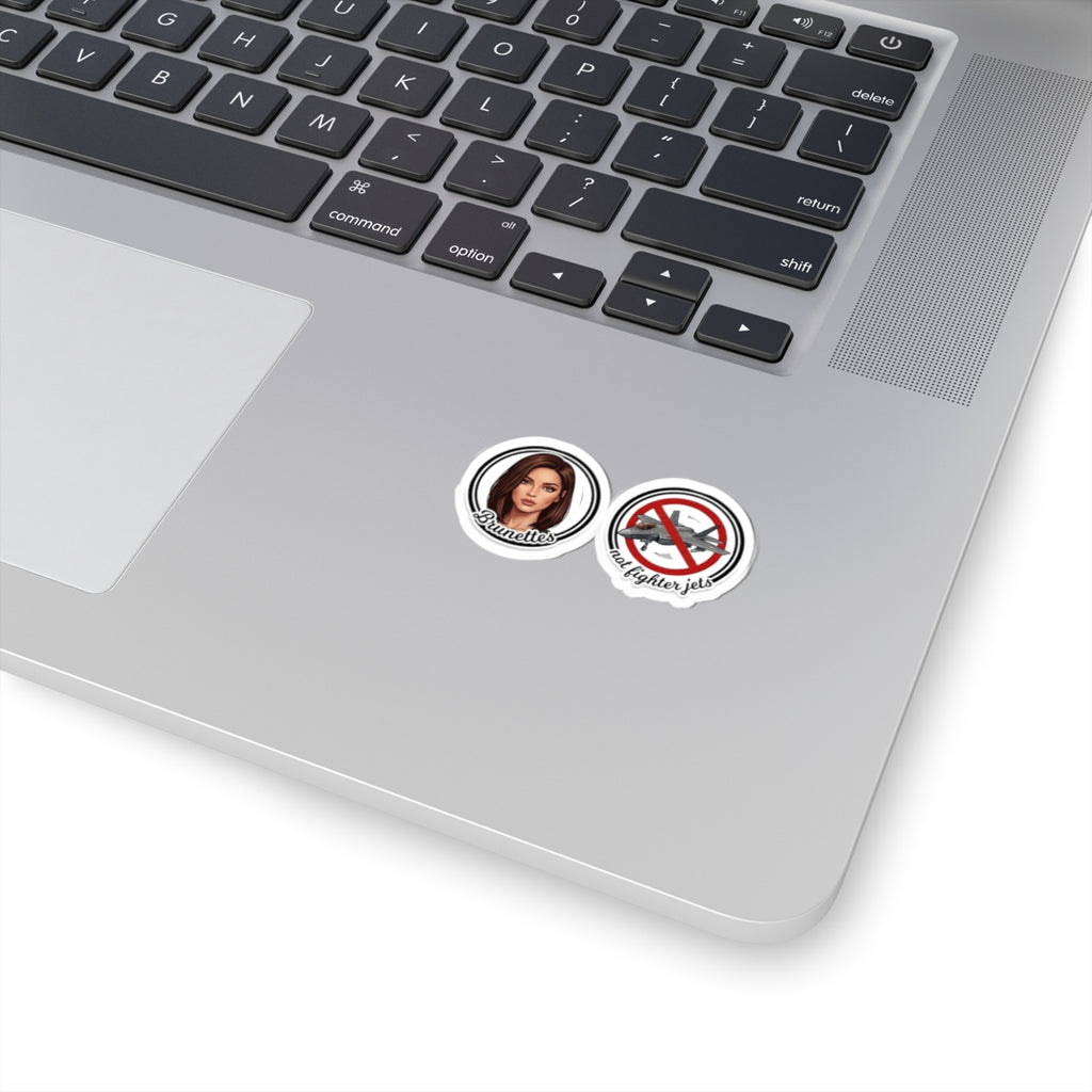 Brunettes Not Fighter Jets Sticker Set