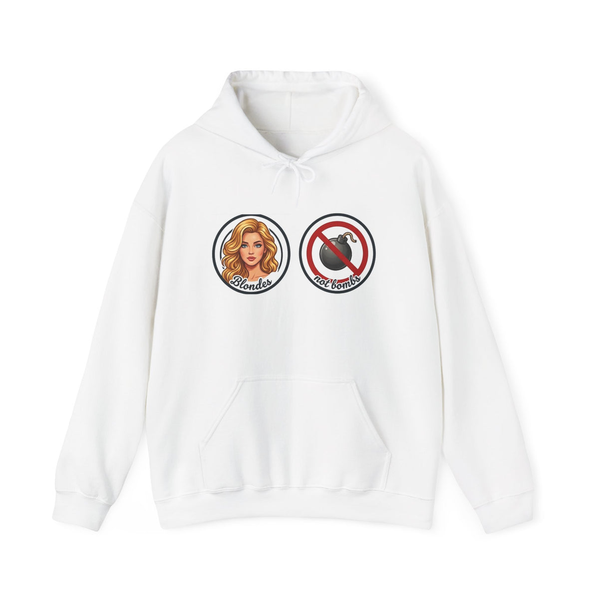 Blondes Not Bombs Hoodie