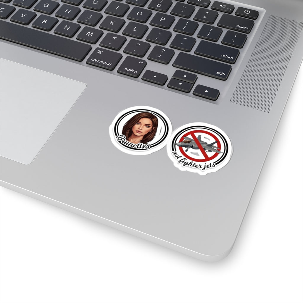 Brunettes Not Fighter Jets Sticker Set