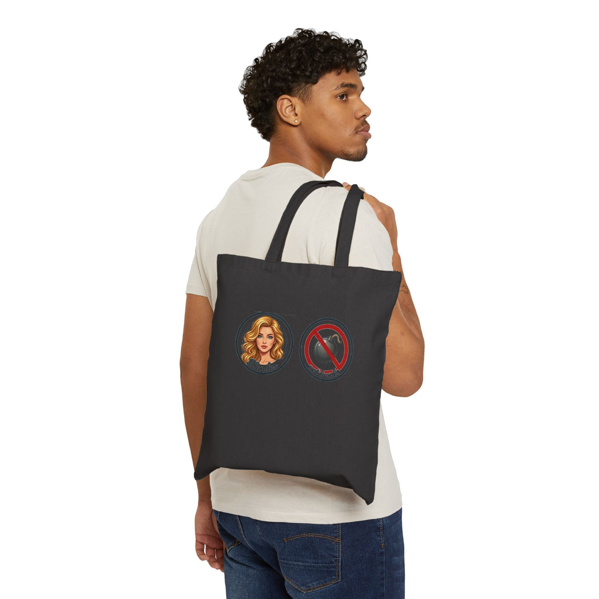Blondes Not Bombs Tote Bag