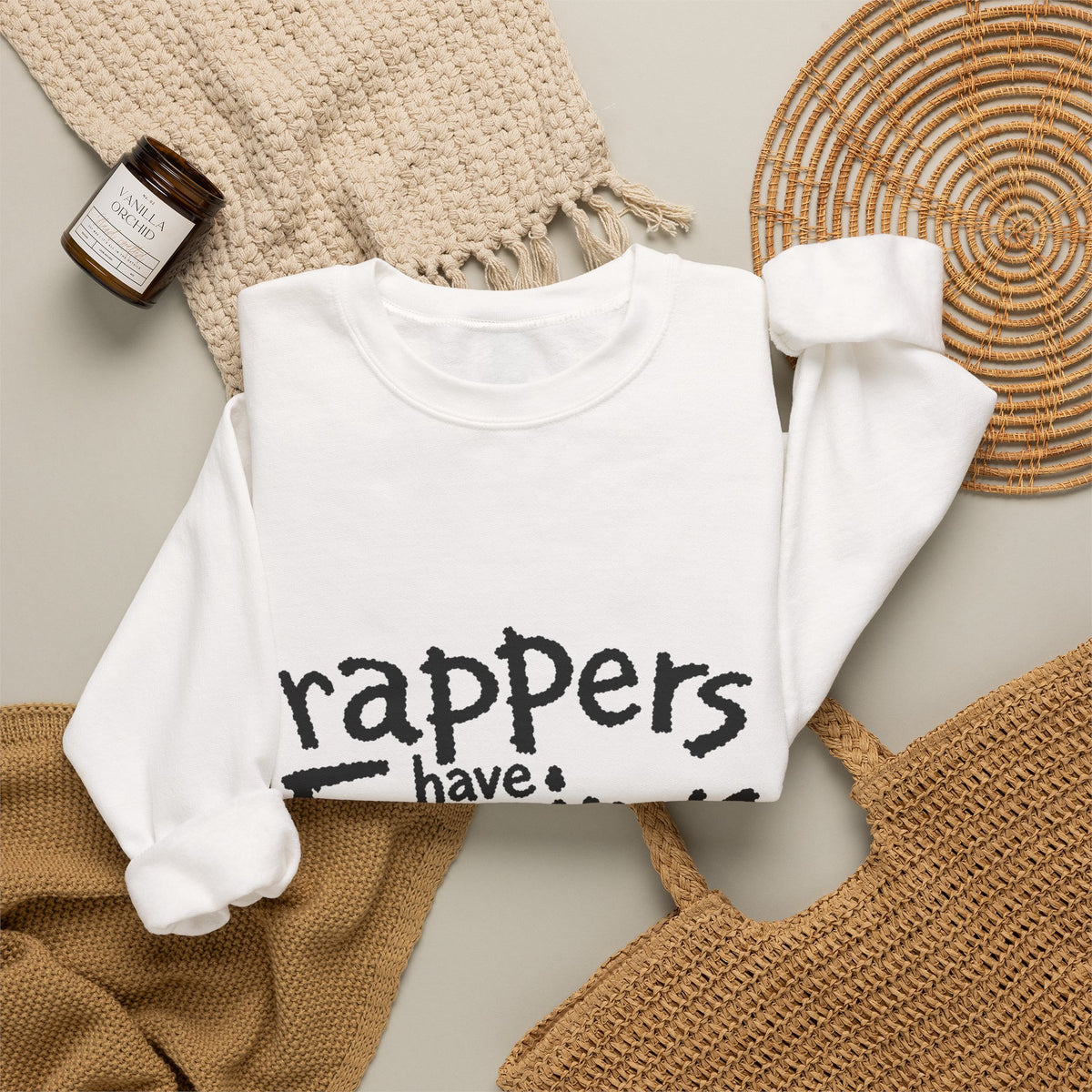 Rappers Have Feelings Crewneck Sweatshirt