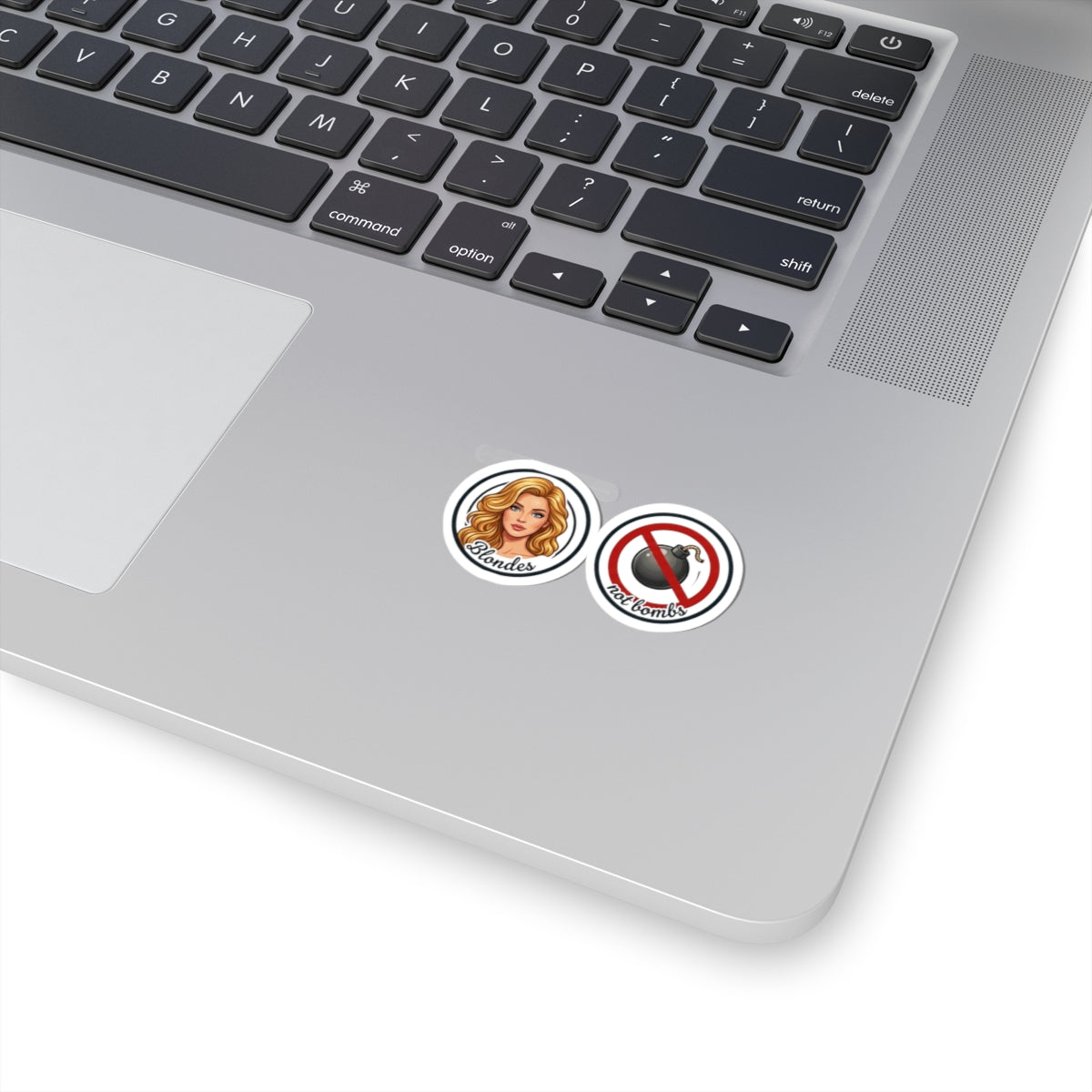 Blondes Not Bombs Sticker Set