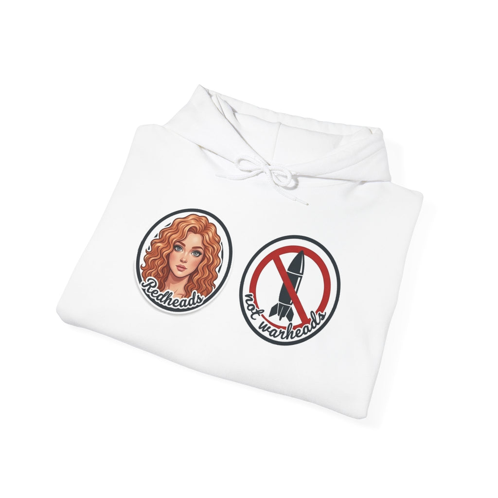 Hoodie — Retro Mermaid & No-Peek Rocket Patch Graphic Hoodie