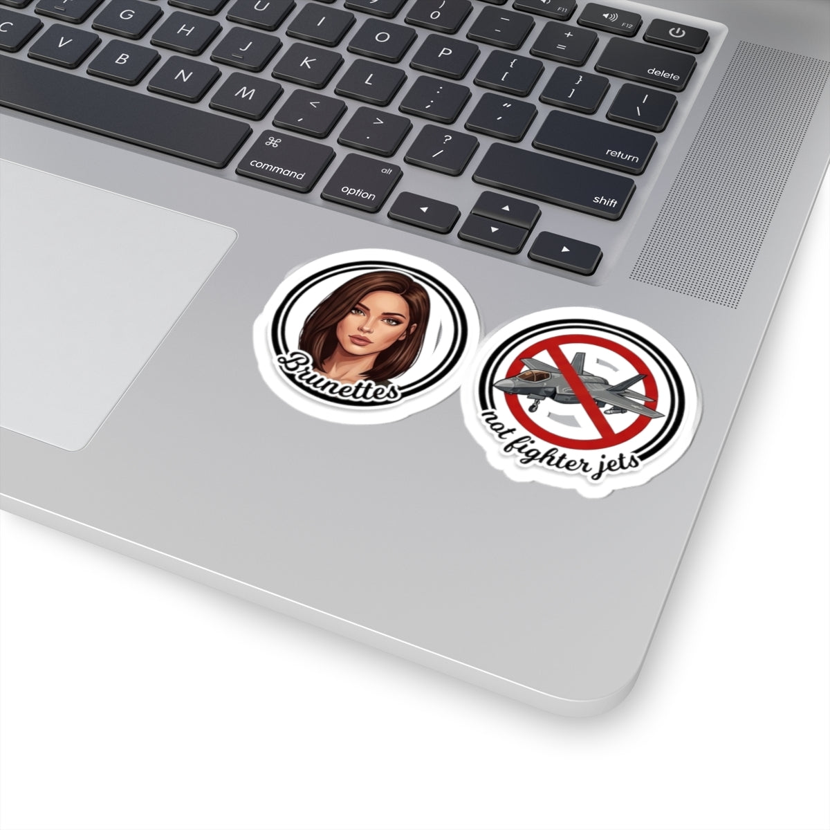 Brunettes Not Fighter Jets Sticker Set